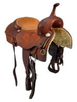 16.5 Inch Used Bobs Custom Cutting Saddle - Image 4