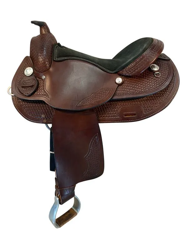 16-5inch-used-dakota-arabian-trail-saddle-wide-tree-1820-48 Used Dakota Arabian Trail Saddle - Image 1
