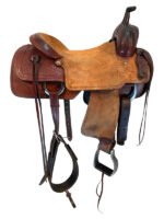 16.5 Inch Used Reinsman McNabb Ranch Saddle - Image 4