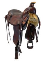 16.5 Inch Used Smittys Custom Roping Saddle - Image 4
