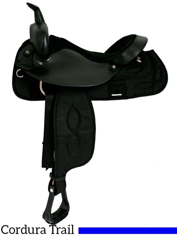 16-big-horn-corura-suede-seat-trail-saddle-167-267-68 Big Horn Cordura saddle suede seat 15 or 16 inch 167 267 - Image 1