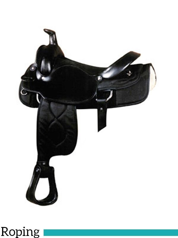 16-big-horn-synthetic-roping-saddle-fqh-209-210-78 Big Horn synthetic roping saddle western 16 inch 209 210 - Image 1