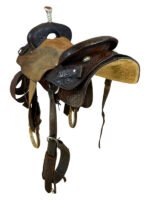 16 Inch Used Billy Cook Cutting Saddle - Image 2