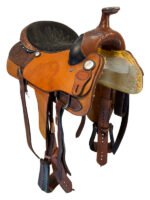 16 Inch Used Billy Cook Greenville Saddle - Image 4