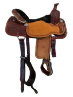 16 Inch Used Billy Cook Ladies All Around Saddle - Image 3