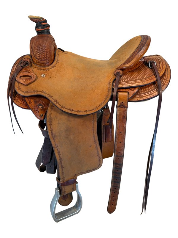 16-inch-used-cactus-roping-saddle-wide-tree-20 16 Inch Used Cactus Roping Saddle Wide Tree - Image 1