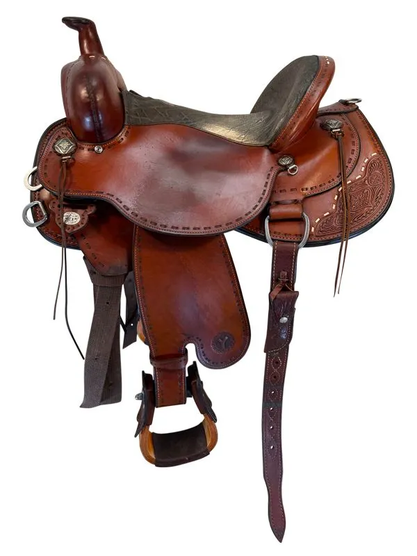 16-inch-used-circle-y-limited-edition-trail-saddle-wide-flex-tree-cy15-38 Used Circle Y Limited Edition Trail Saddle - Image 1