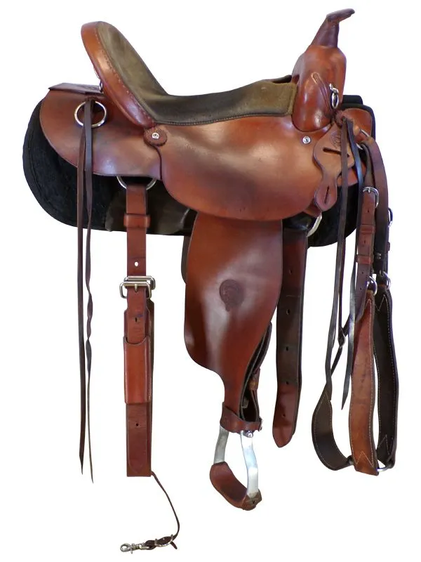 16-inch-used-colorado-saddlery-trail-saddle-23 16 Inch Used Colorado Saddlery Trail Saddle Wide Tree - Image 1