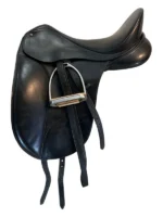 17.5 Inch Used Bates Dressage Saddle