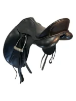 17.5 Inch Used Bates Dressage Saddle - Image 2