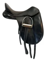 17.5 Inch Used Bates Dressage Saddle - Image 5
