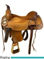 17.5 Inch Used Crates Roping Saddle
