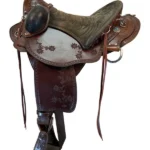 17.5Inch Used Henry Miller Double Creek Trail Saddle Wide Tree