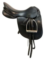 17.5 Inch Used Karl Niedersuss Dressage Saddle - Image 3
