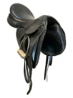 17.5 Inch Used Karl Niedersuss Dressage Saddle - Image 2