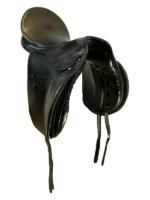 17.5 Inch Used Kieffer Munchen Dressage Saddle - Image 2
