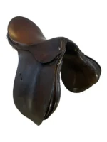 17.5 Inch Used Stubben Dressage Saddle - Image 4