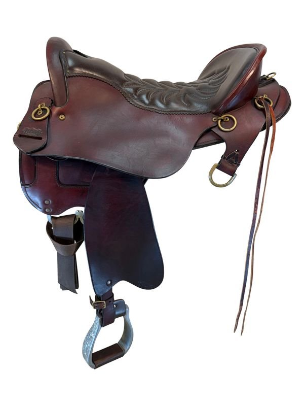 17-5inch-used-tucker-endurance-saddle-wide-tree-159-36 17.5 Inch Used Tucker Endurance Saddle - Image 1