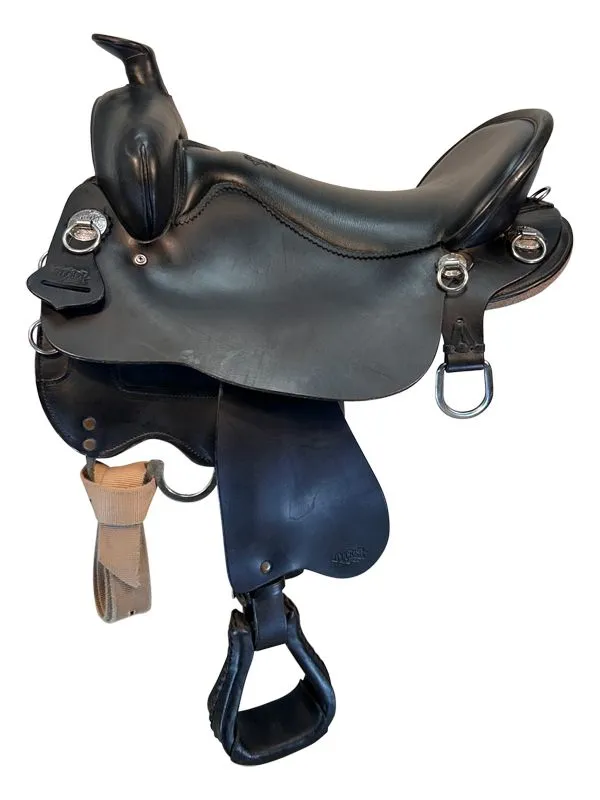 17-5inch-used-tucker-high-plains-trail-saddle-t60-37 Used Tucker High Plains Trail Saddle - Image 1