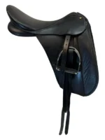 17 Inch Used Bates Caprilli Dressage Saddle - Image 3