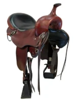 17 Inch Used Big Horn Custom Light Flex Trail Saddle - Image 3