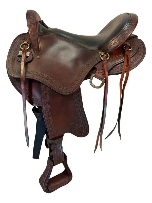 17-inch-used-big-horn-endurance-saddle-medium-tree-809-81 17 Inch Used Big Horn Endurance Saddle - Image 1