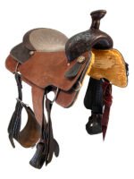 16 Inch Used Colorado Saddlery Roping Saddle - Image 4