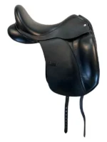 17 Inch Used Custom Saddlery Dressage Saddle - Image 3