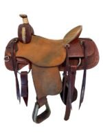 17 Inch Used HR Hud Roberts Ranch Saddle