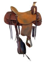 17 Inch Used HR Hud Roberts Ranch Saddle - Image 5