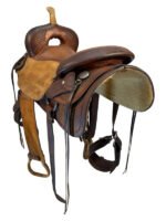 17 Inch Used Jim McNulty Cutting Saddle - Image 2