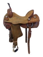 17 Inch Used Koen Cowhorse Cutting Saddle