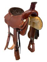18 Inch Used American Barbed Wire Saddle - Image 3