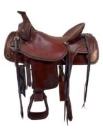 18 Inch Used Breakin Wind Roping Saddle