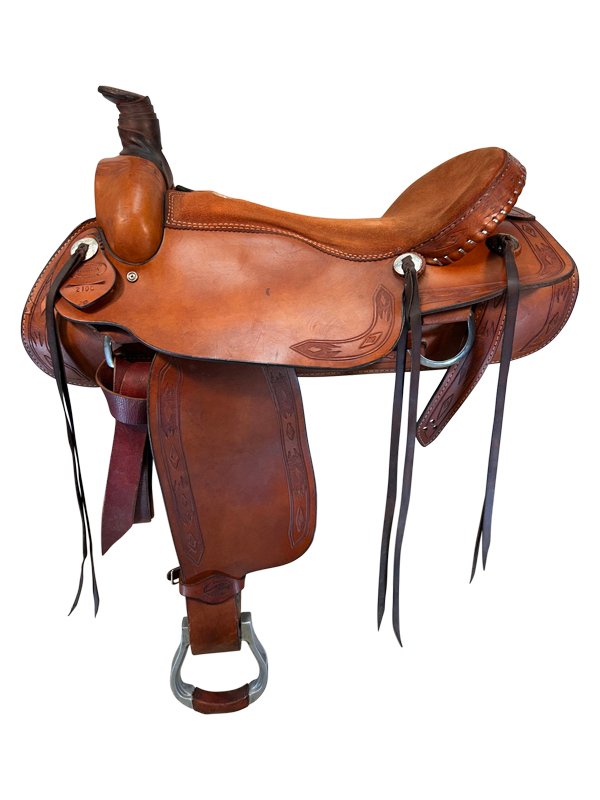 20-inch-used-dakota-roping-saddle-210c-22 20 Inch Used Dakota Roping Saddle - Image 1