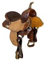 Billy Cook barrel saddle 9 High Half Breed 1807 - Image 5