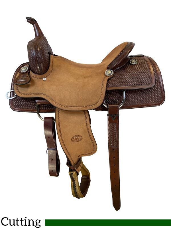 bc-half-breed-cutting-saddle-4004-11 Billy Cook cutting saddle 1/2 Breed 14 to 17 inch 4004 - Image 1