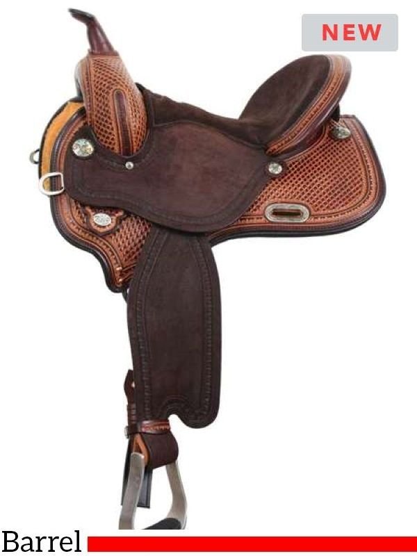 circle-y-kk-big-star-barrel-saddle-1521-14 Circle Y barrel saddle KK Big Star Wide Tree 1521 - Image 1