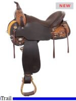 Circle Y trail saddle Quilted Sunflower Flex2 1685