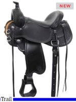 Circle Y trail saddle Dark Rider Flex2 14 to 18 inch 2473 - Image 2