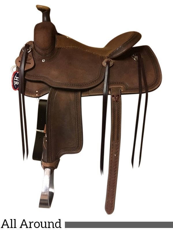 hr-all-around-trail-chocolate-747-32 14-16 Inch HR Hud Roberts Chocolate Trail - Image 1