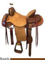 HR Hud Roberts ranch saddle Association 15 to 17 inch 760H - Image 2
