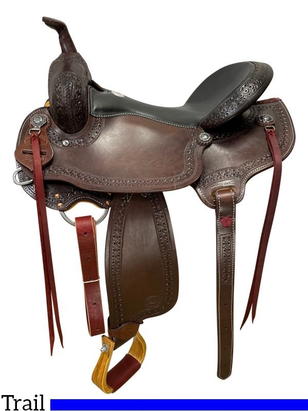 hr-hud-roberts-draft-trail-saddle-820h-41 HR Draft trail saddle Hud Roberts 15 to 17 inch - Image 1