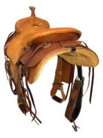 HR Hud Roberts ranch cutter saddle 15.5 to 17 inch 320H - Image 4