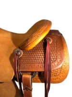 HR Hud Roberts ranch cutter saddle 15.5 to 17 inch 320H - Image 2