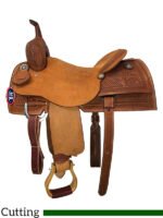 HR Hud Roberts cutting saddle Signature 15 to 17 inch 732H - Image 2