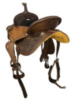 HR Hud Roberts barrel racer saddle Signature Series 424H - Image 3