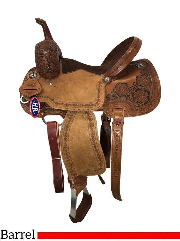 hr-hud-roberts-signature-series-racer-337h-51 HR Hud Roberts barrel racer saddle Signature Series 337H - Image 1