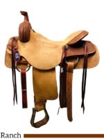 HR Hud Roberts ranch cutter saddle 15 to 17 inch 726 - Image 2