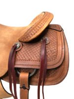 HR Hud Roberts ranch cutter saddle 16 or 17 inch 318 - Image 3